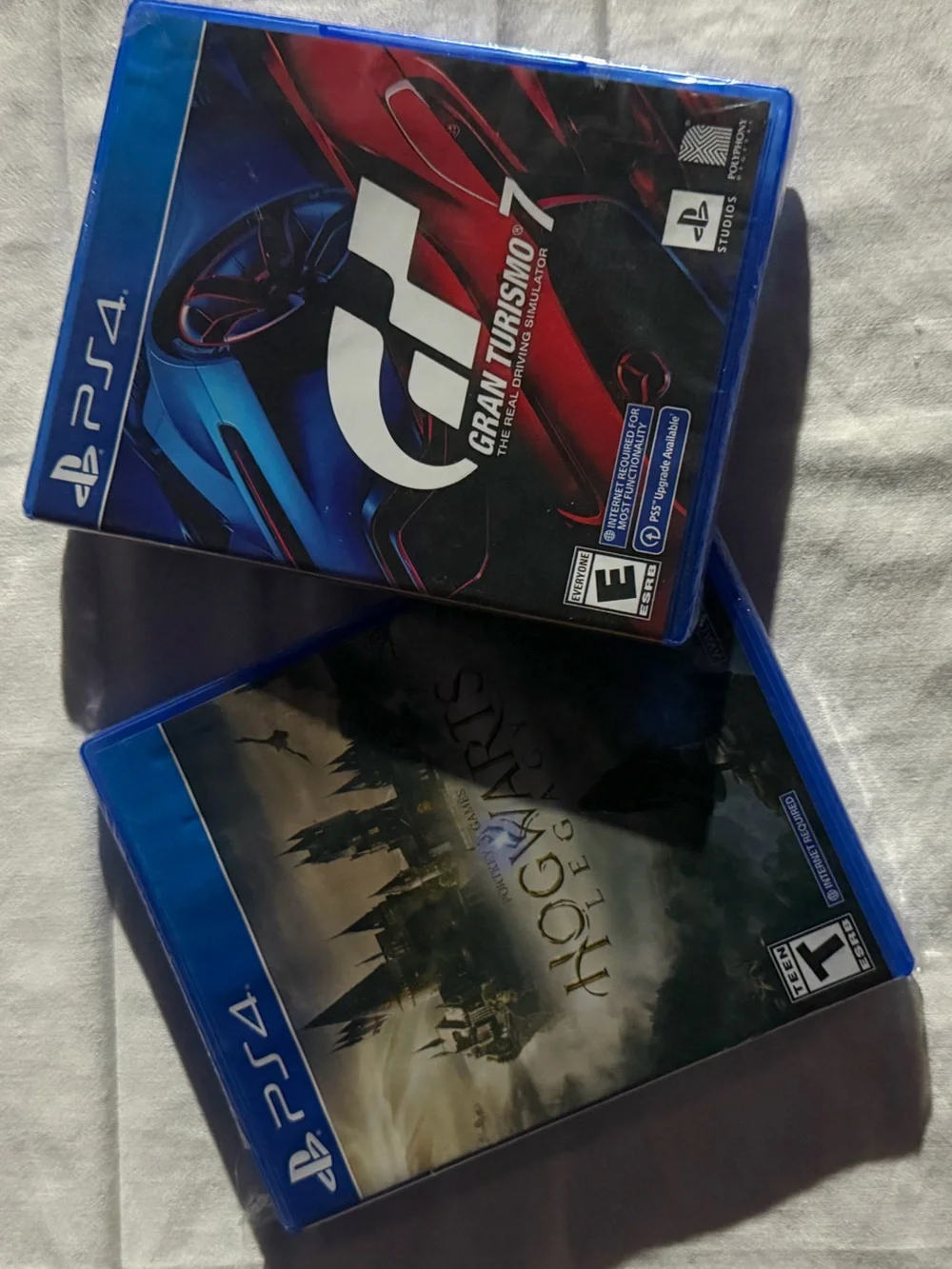 GT 7 Gran Turismo/ Hogwarts Legacy PS4 Game Bundle With PS5 Upgrade